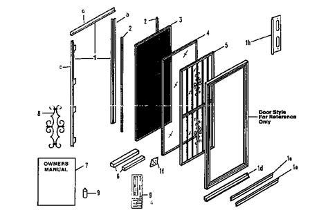 Select models are available in custom sizes. . Larson storm door parts diagram